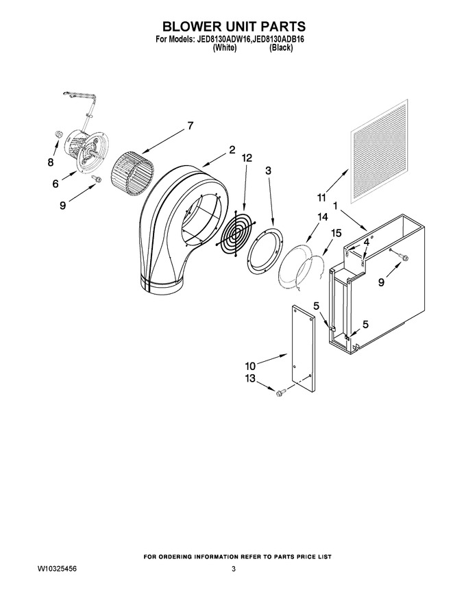 Diagram for JED8130ADW16