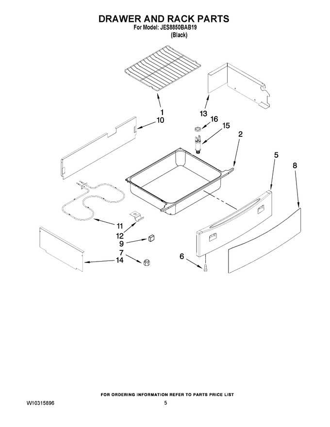Diagram for JES8850BAB19