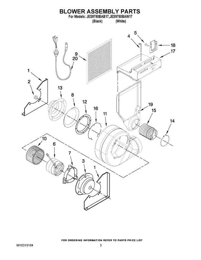 Diagram for JES9750BAB17