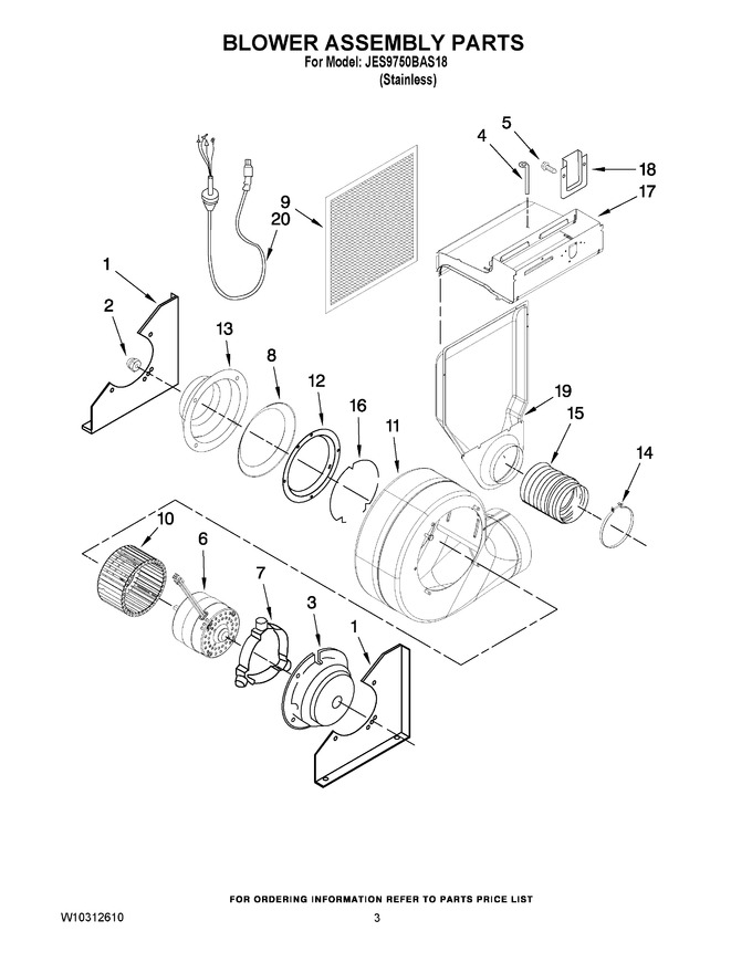 Diagram for JES9750BAS18