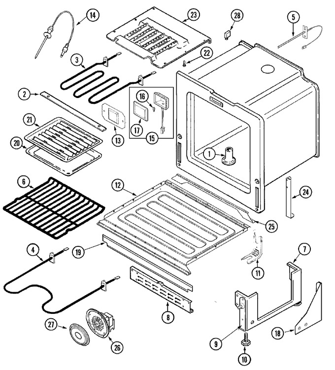 Diagram for JES9800AAQ