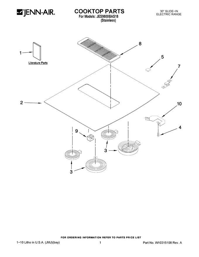 Diagram for JES9800BAS18