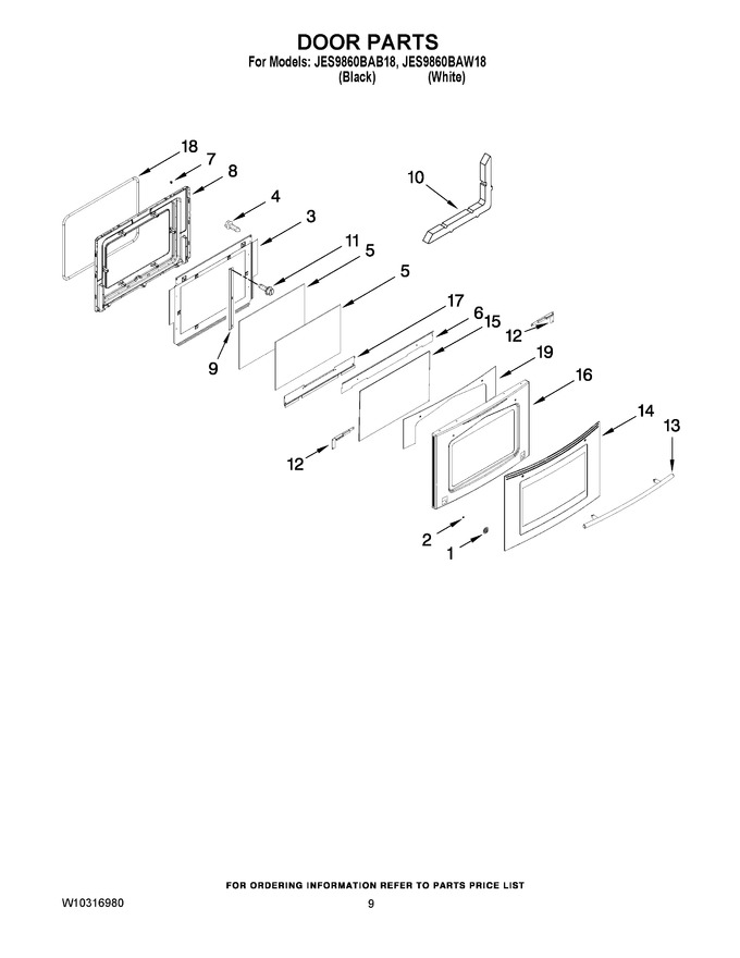 Diagram for JES9860BAW18