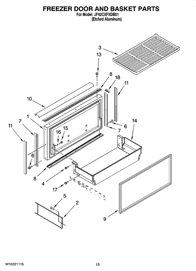 Diagram for JF42CXFXDB01