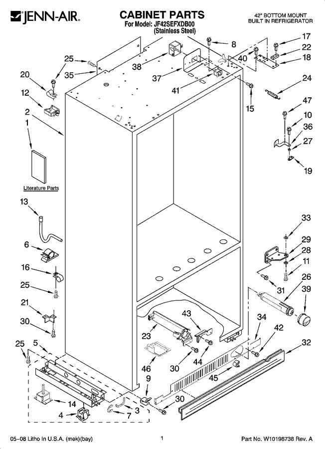 Diagram for JF42SEFXDB00