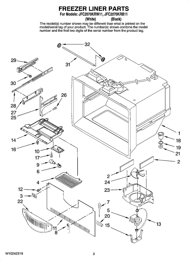 Diagram for JFC2070KRW11