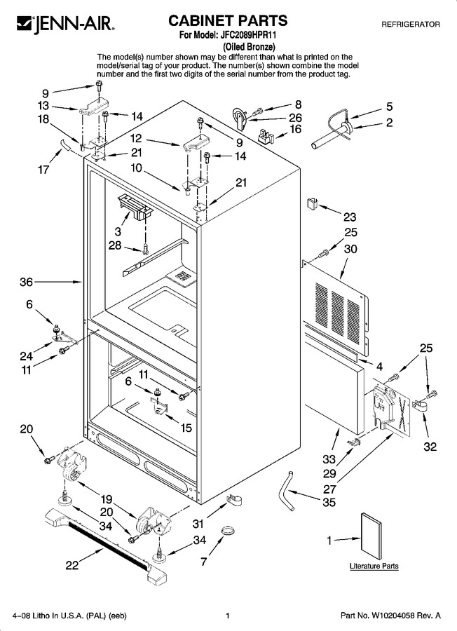 Diagram for JFC2089HPR11