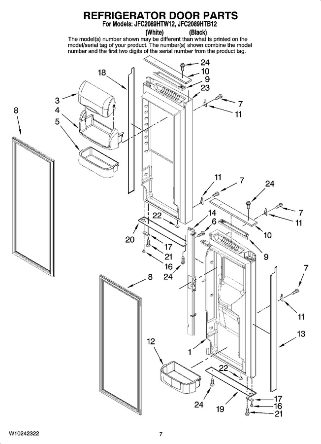 Diagram for JFC2089HTW12