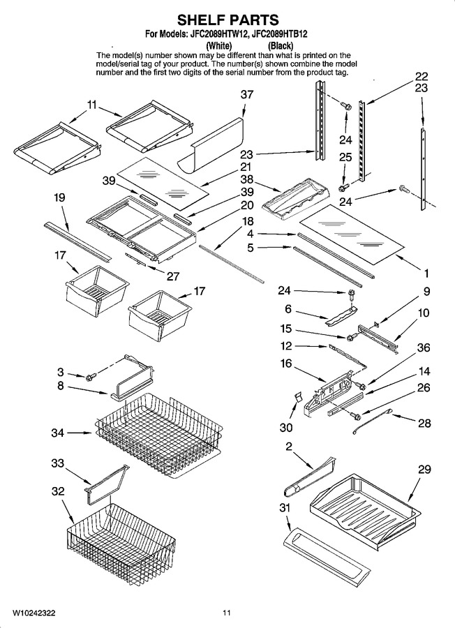 Diagram for JFC2089HTW12
