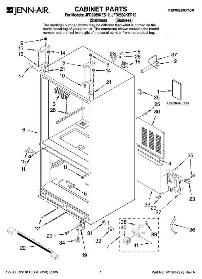Diagram for JFD2589KES12
