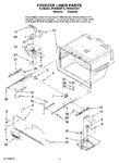 Diagram for 06 - Freezer Liner Parts