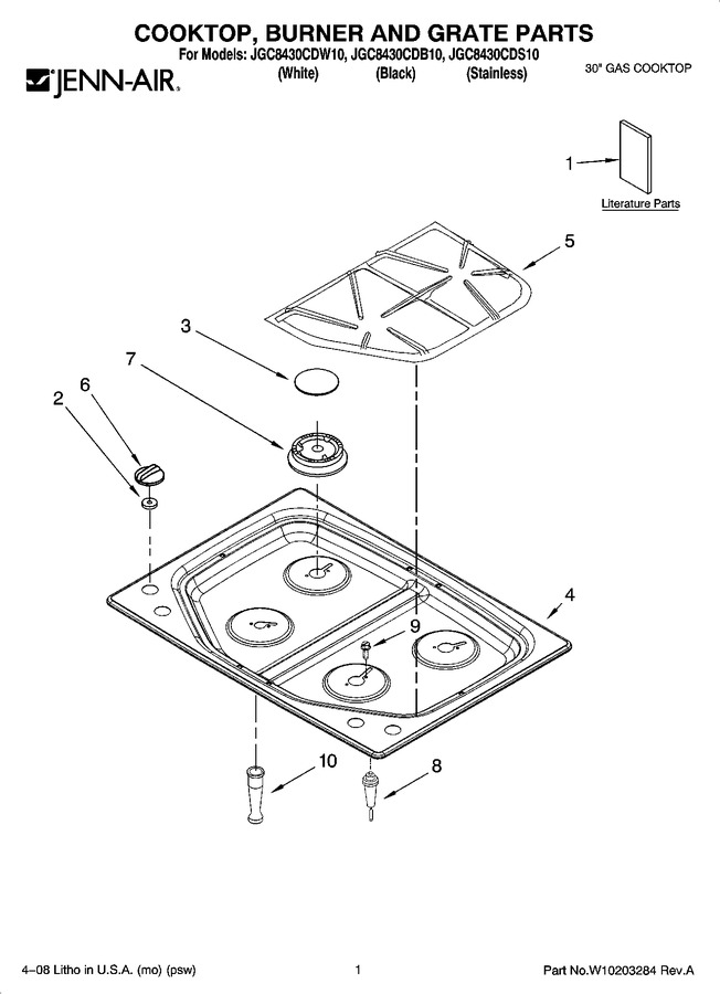 Diagram for JGC8430CDW10