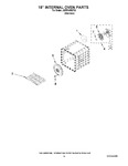 Diagram for 10 - 18`` Internal Oven Parts