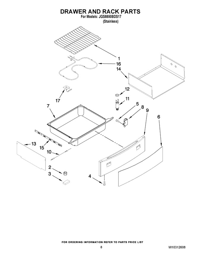 Diagram for JGS8850BDS17
