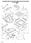 Diagram for 02 - Evaporator, Ice Cutter Grid And Water Parts