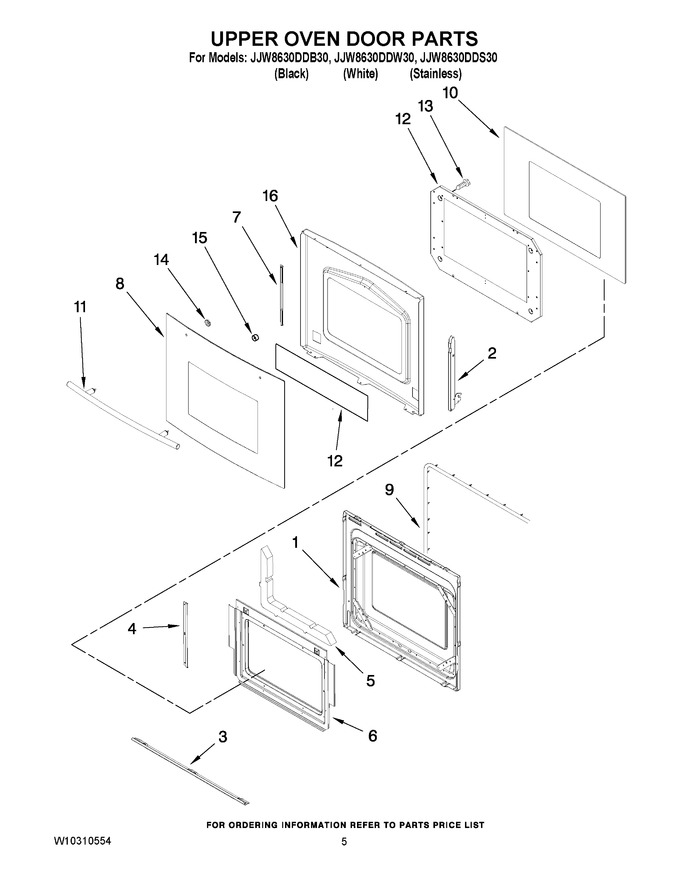 Diagram for JJW8630DDB30