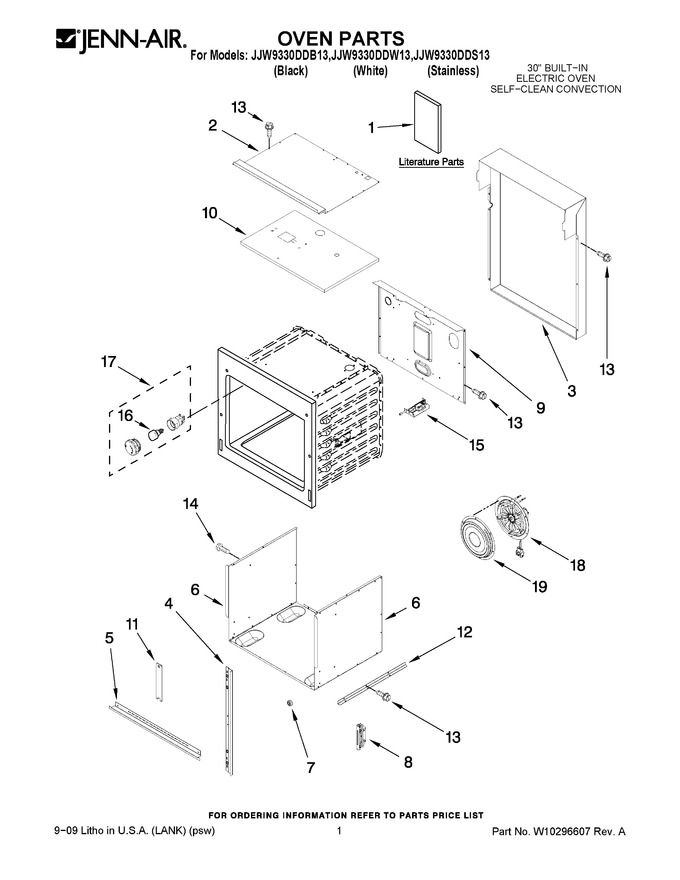 Diagram for JJW9330DDB13