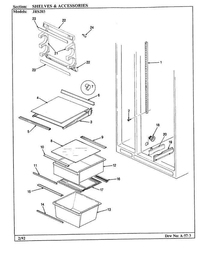 Diagram for JRS203 (BOM: BQ01A)