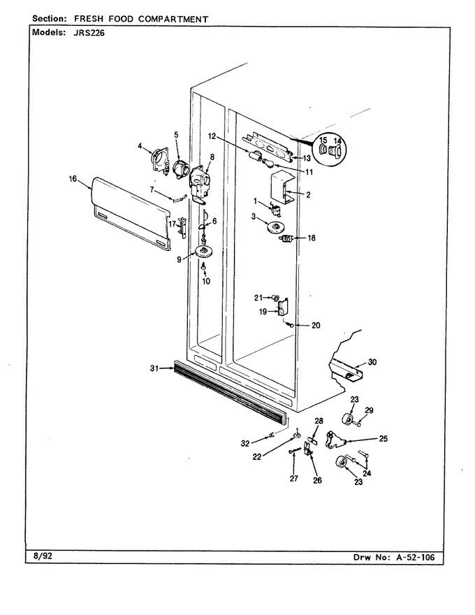 Diagram for JRS226 (BOM: AQ21A)