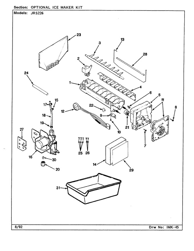 Diagram for JRS226 (BOM: BQ21A)