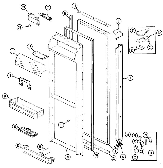 Diagram for JRSDE227W (BOM: DQ37A)