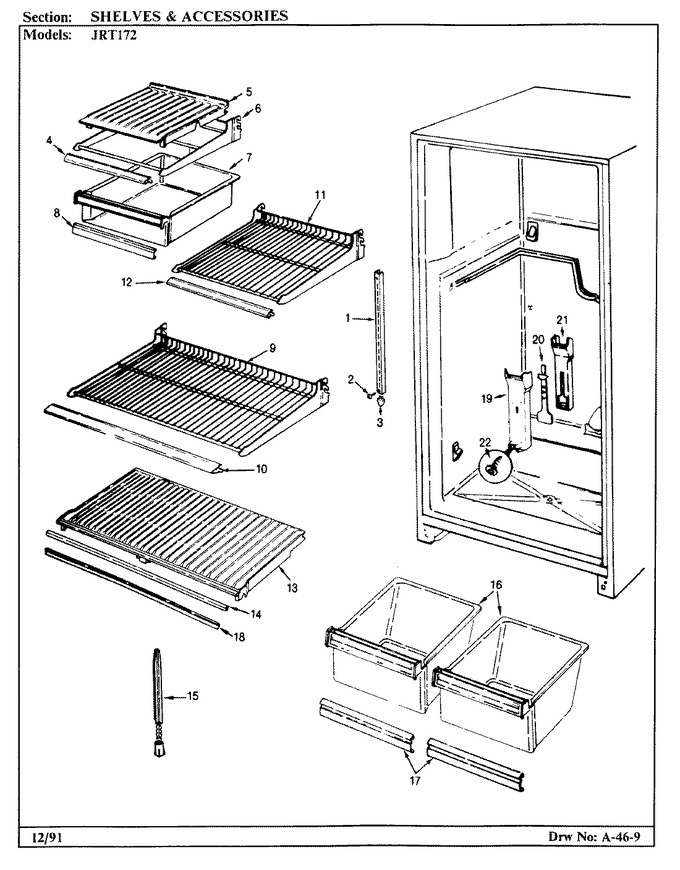 Diagram for JRT172L (BOM: AJ22A)