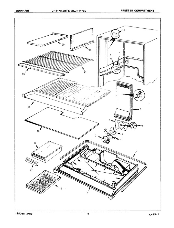 Diagram for JRT173R (BOM: 7C57A)