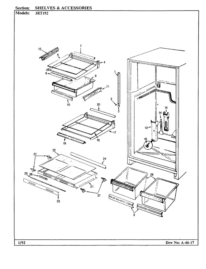 Diagram for JRT192 (BOM: AJ51C)