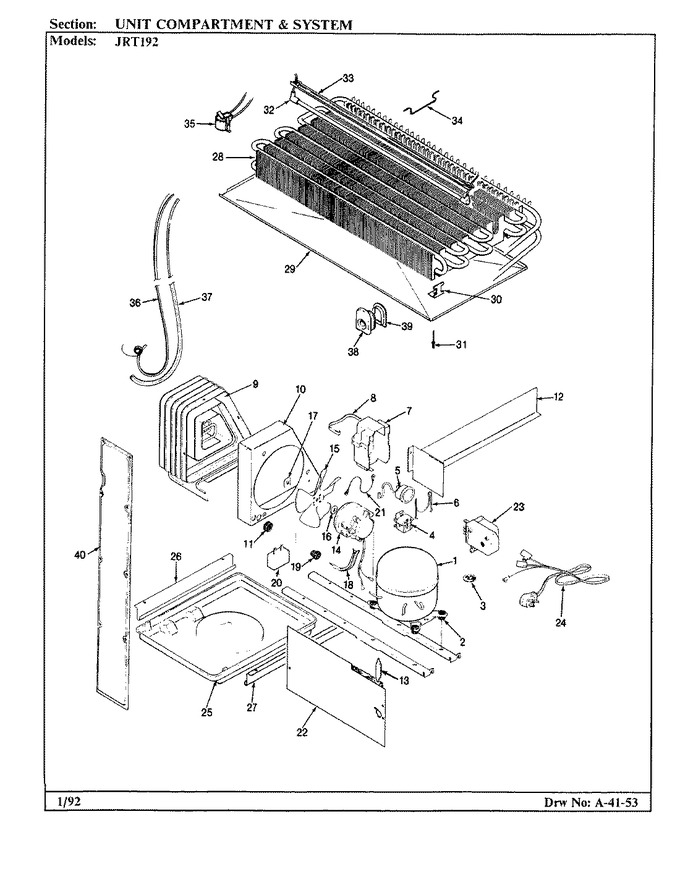 Diagram for JRT192 (BOM: AJ51C)