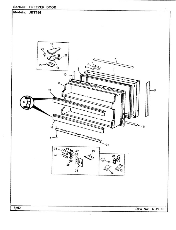 Diagram for JRT196 (BOM: CJ55A)