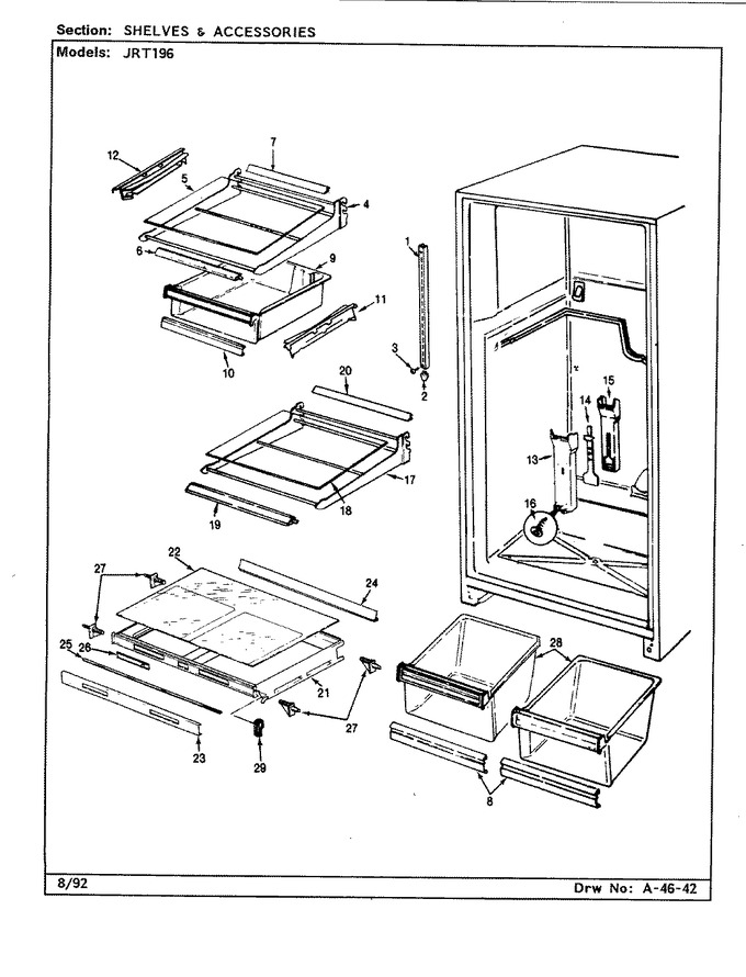 Diagram for JRT196 (BOM: CJ55A)