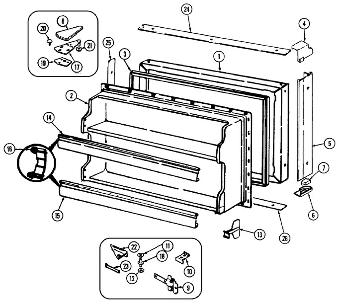 Diagram for JRTE197W (BOM: DJ57A)