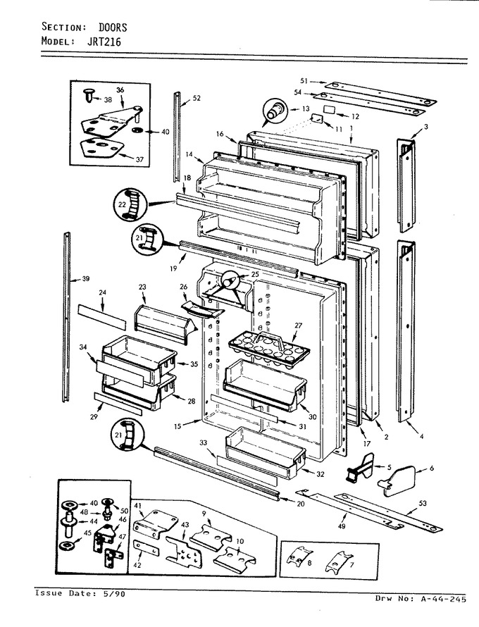 Diagram for JRT216 (BOM: AJ73A)