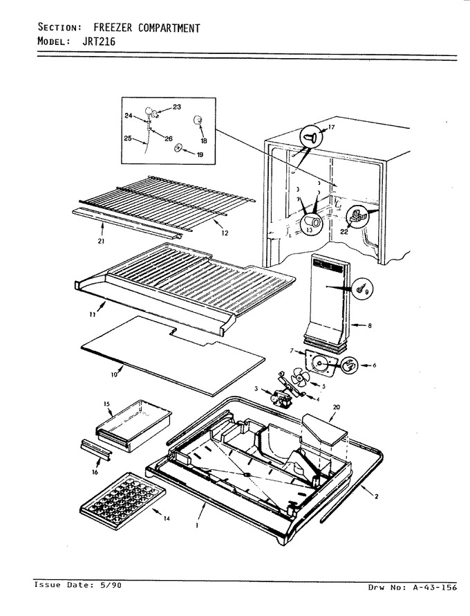 Diagram for JRT216 (BOM: AJ73A)