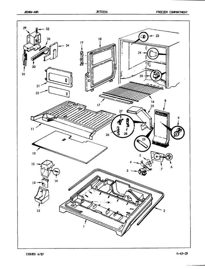Diagram for JRTD224 (BOM: 7B21A)