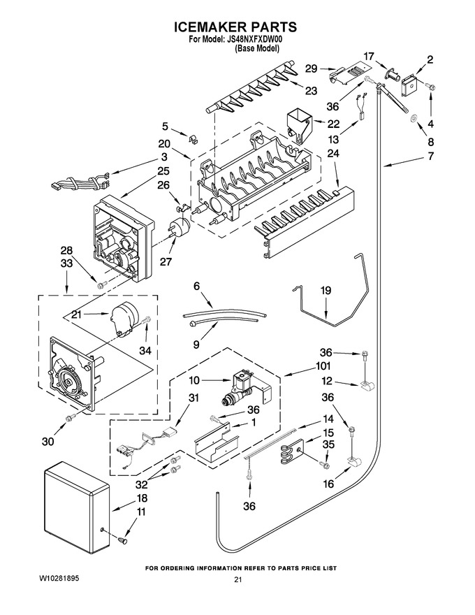 Diagram for JS48NXFXDW00