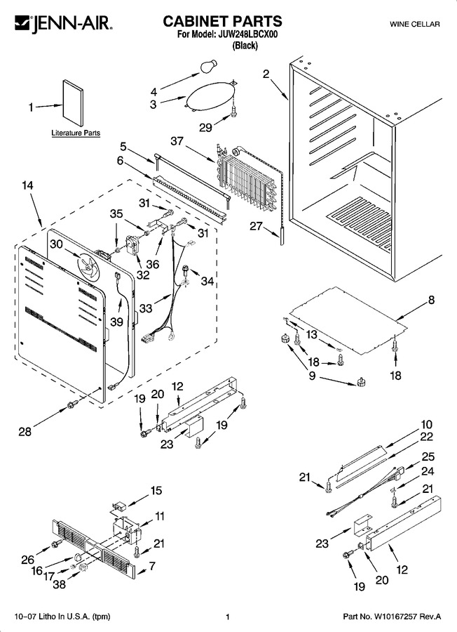 Diagram for JUW248LBCX00