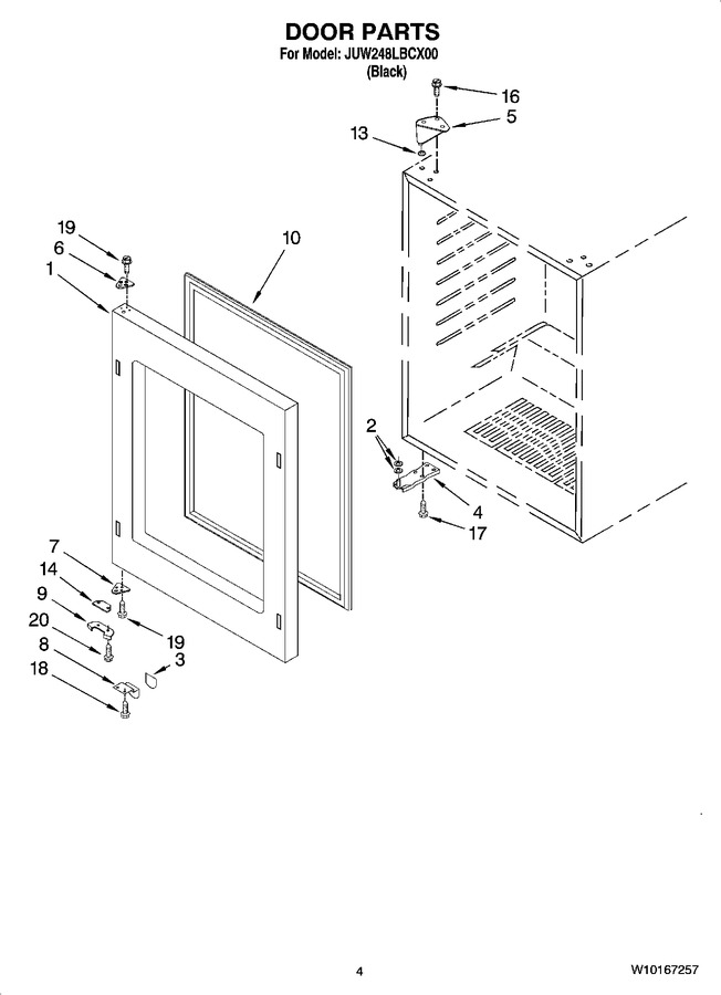 Diagram for JUW248LBCX00