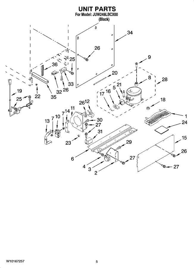 Diagram for JUW248LBCX00