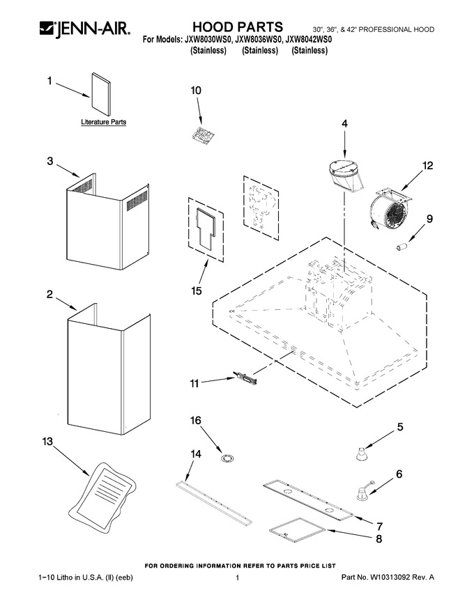 Diagram for JXW8036WS0