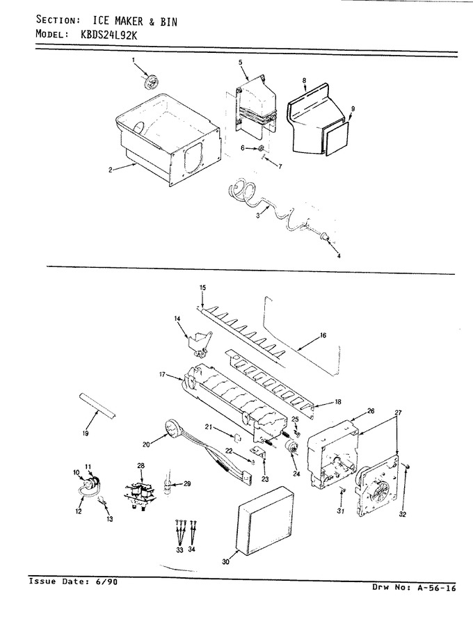 Diagram for KBDS24L92KW (BOM: AP82A)