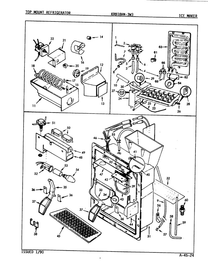 Diagram for KRB18HN3W3 (BOM: 9D35A)