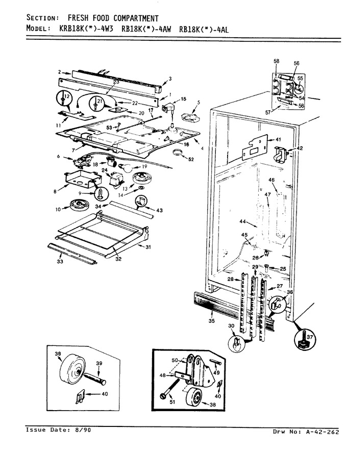 Diagram for RB18KA-4AW (BOM: AG42B)