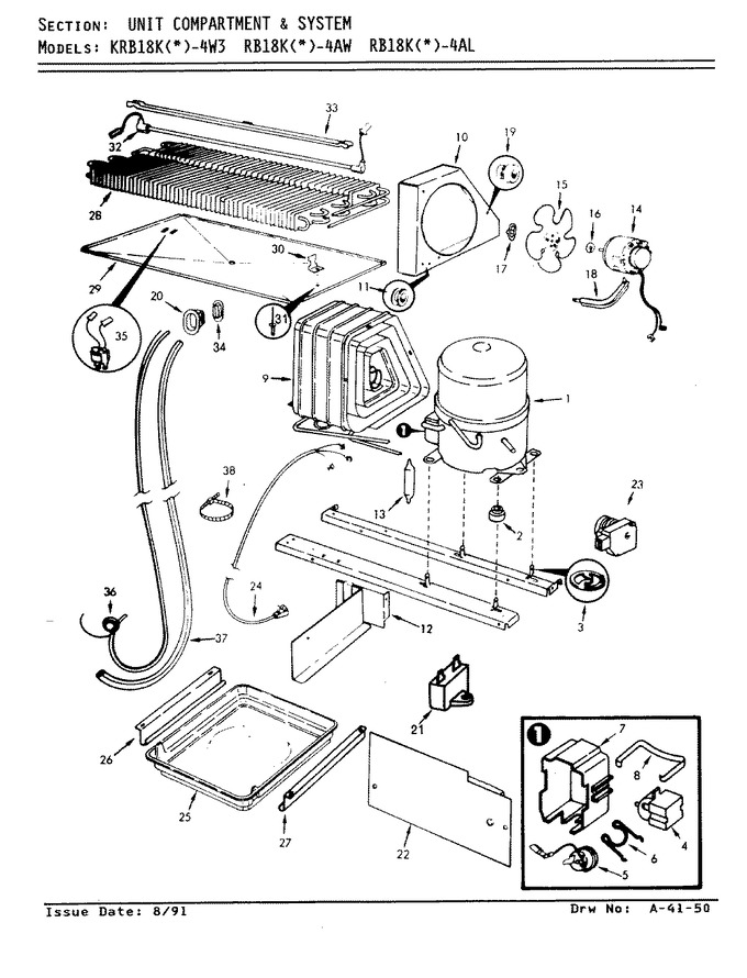 Diagram for RB18KN-4AW (BOM: AG42B)