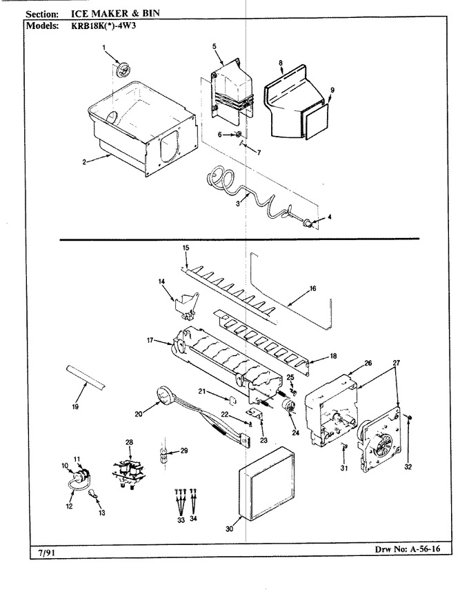 Diagram for KRB18KA4W3 (BOM: BF41A)