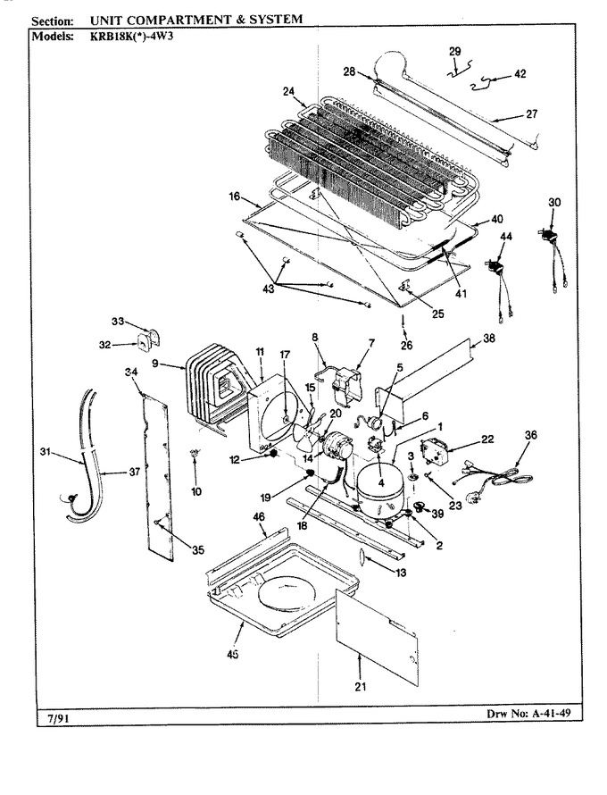 Diagram for KRB18KA4W3 (BOM: BF42B)