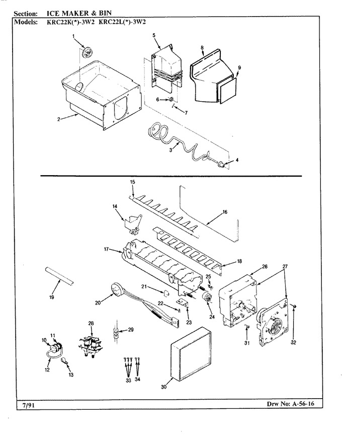 Diagram for KRC22LN3W2 (BOM: BP37A)