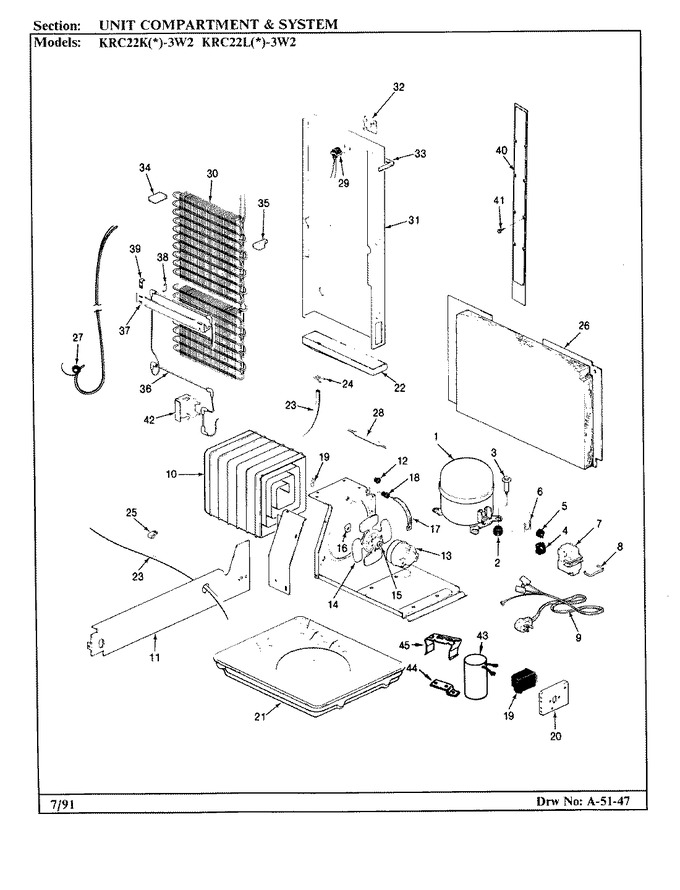 Diagram for KRC22KA3W2 (BOM: AP37A)