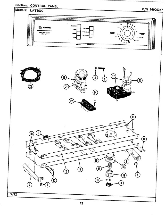 Diagram for LAT8600ABW