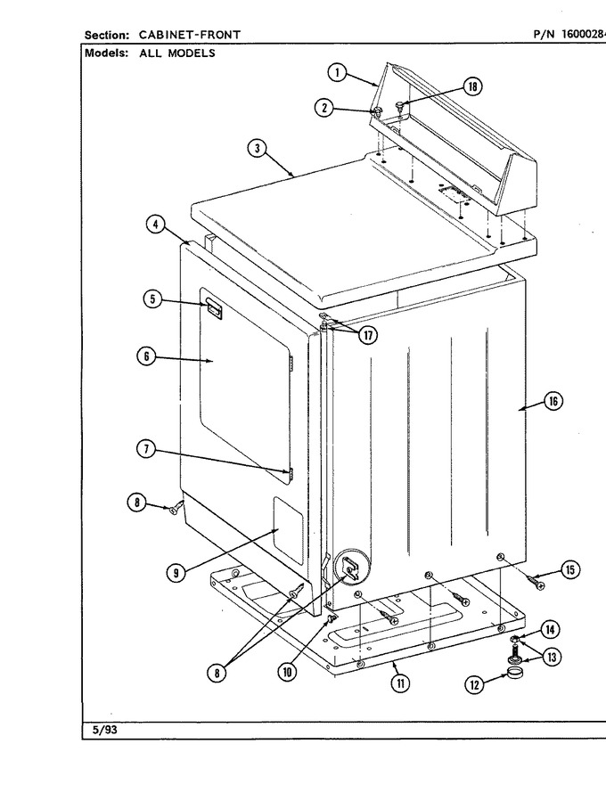 Diagram for LDG9800ABW